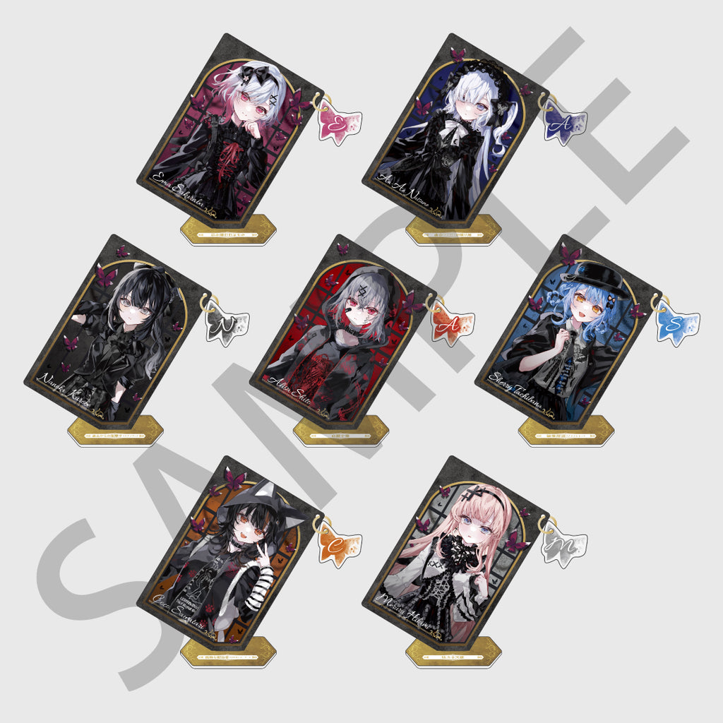 魔法少女ノ魔女裁判 x h.naoto イニシャルアクリルスタンド