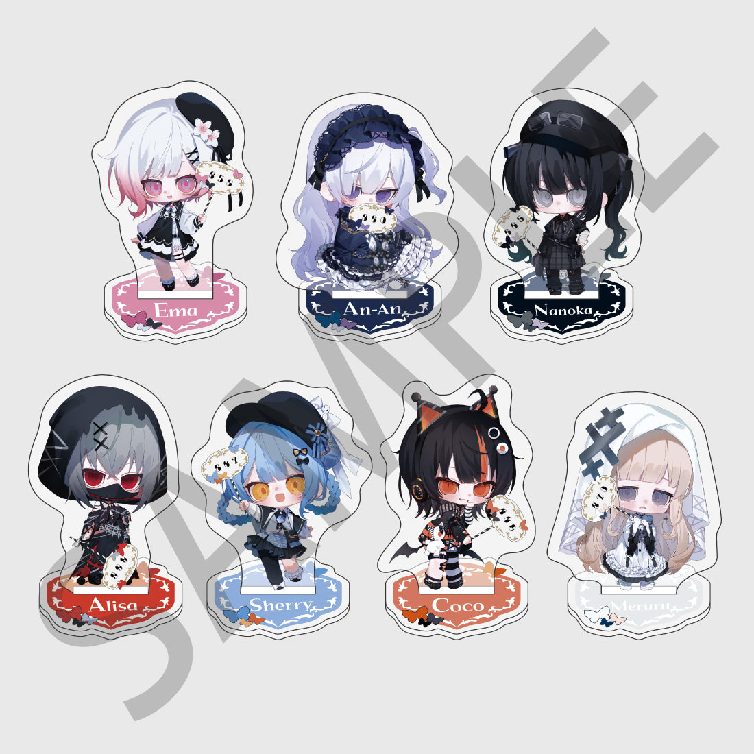 魔法少女ノ魔女裁判 トレーディングミニキャラ アクリルスタンドA(全7種)（BOX）